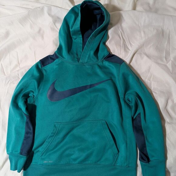 Kid's size 10 or medium Nike Green Hoodie - Picture 1 of 4
